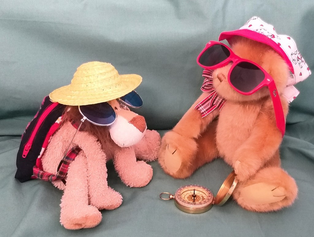 Lionel and Gavin get their exploring attire ready