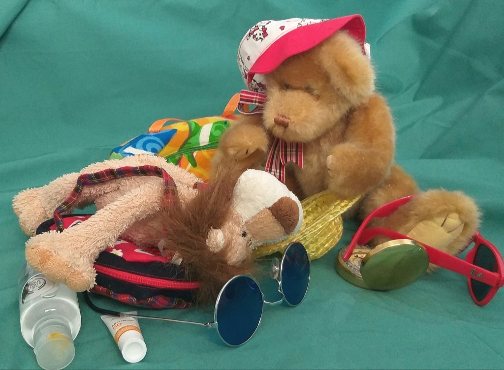 Lionel carry too much in his back pack and topples over before even leaving the house