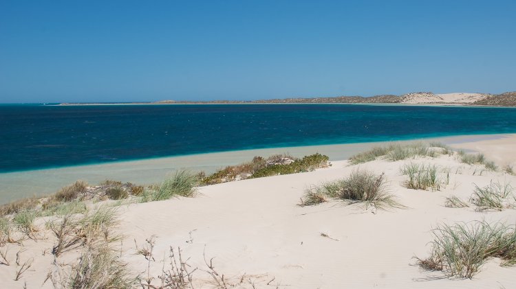 The glorious peaceful waters off Coral Bay settlement. No noise, no pollution.