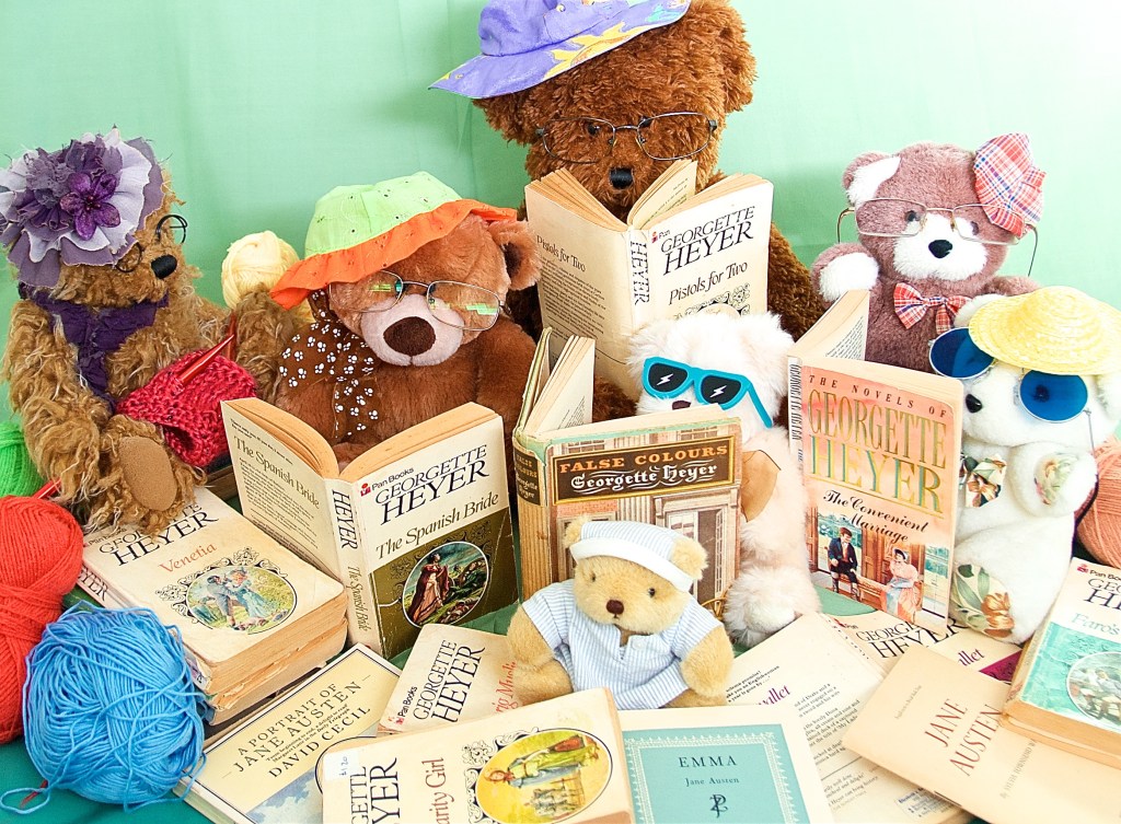 The Teddettes book club reads regency novels by Georgette Heber