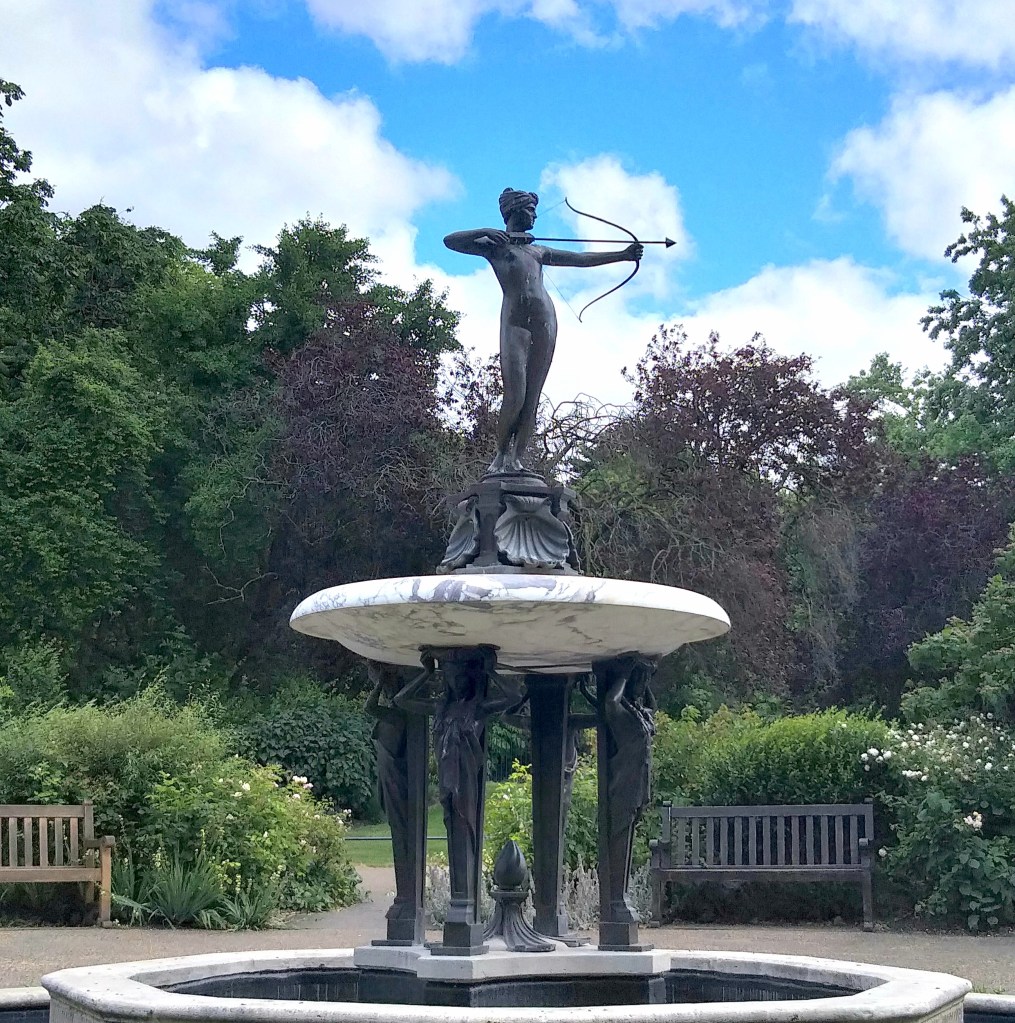 Lady archer with no clothes on