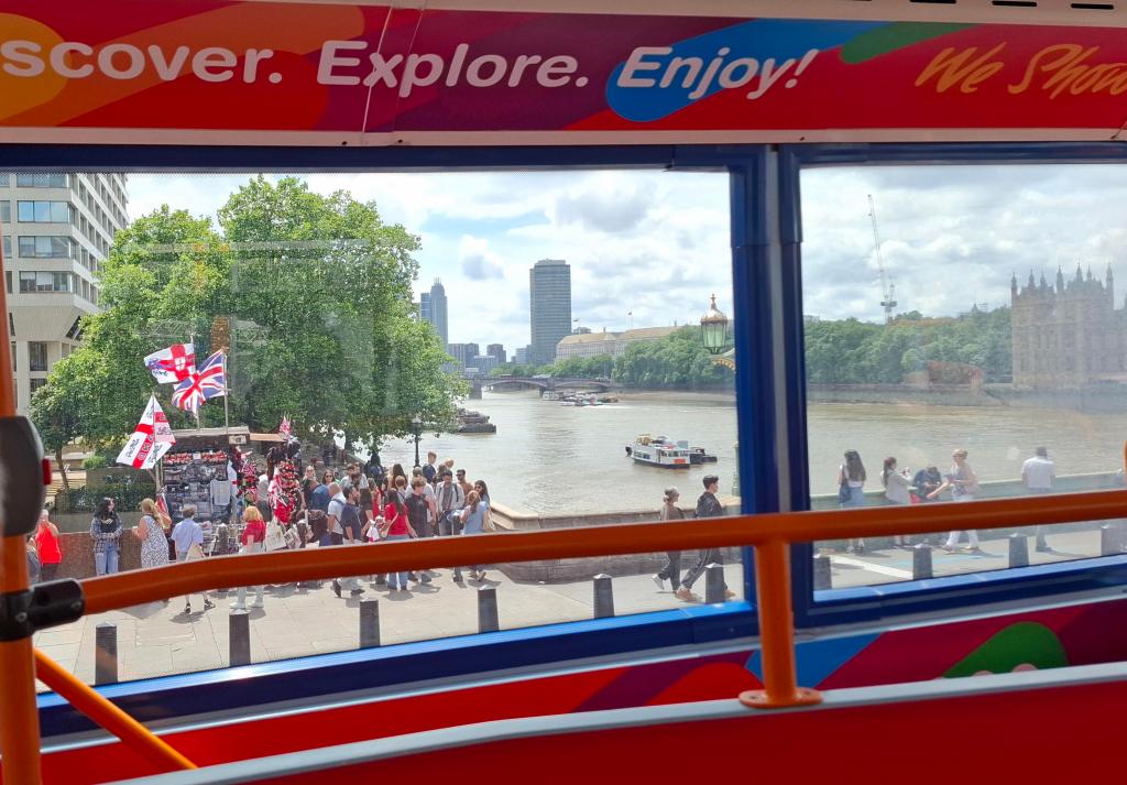 Bridges and barges and the Thames River