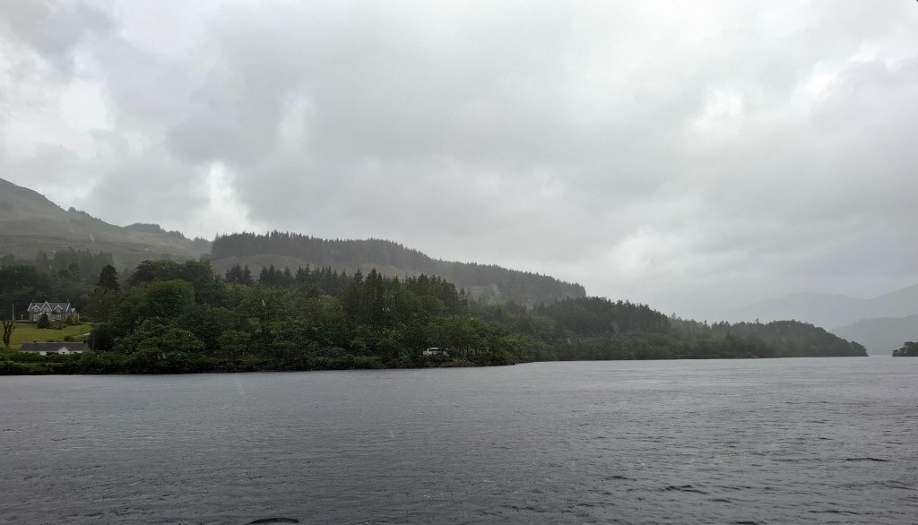 Rain over Loch Lomond