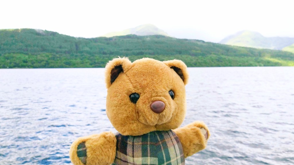 Scotty aboard the cruise launch on Loch Lomond